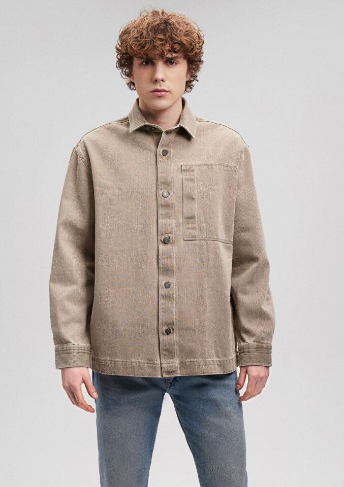 MAVİ ERKEK CEPLİ GÖMLEK Defne Yeşili 0211015-71483 YEŞİL - XS