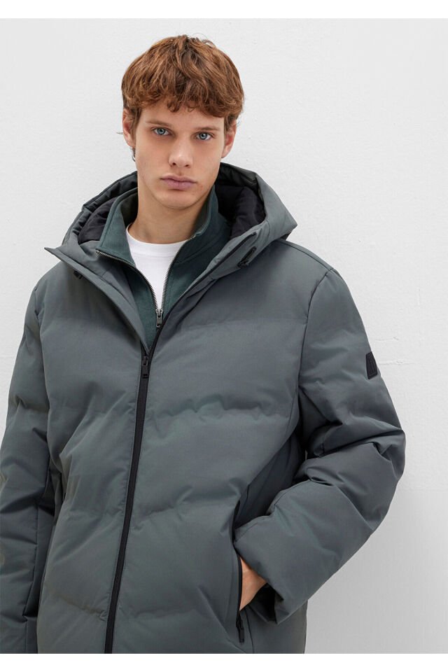 MAVİ ERKEK KAPÜŞONLU CEKET Yosun Yeşili 0110651-71598
