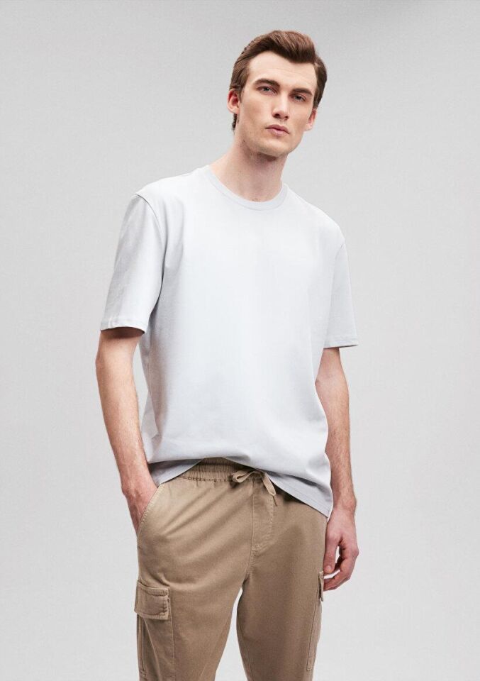 MAVİ ERKEK KISA KOL TİŞÖRT Pearl Blue 0611924-70802 MAVİ - L