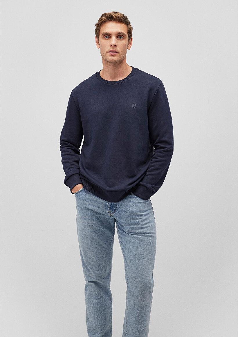 MAVİ ERKEK SWEATSHIRT Gece Lacivert 065751-29743