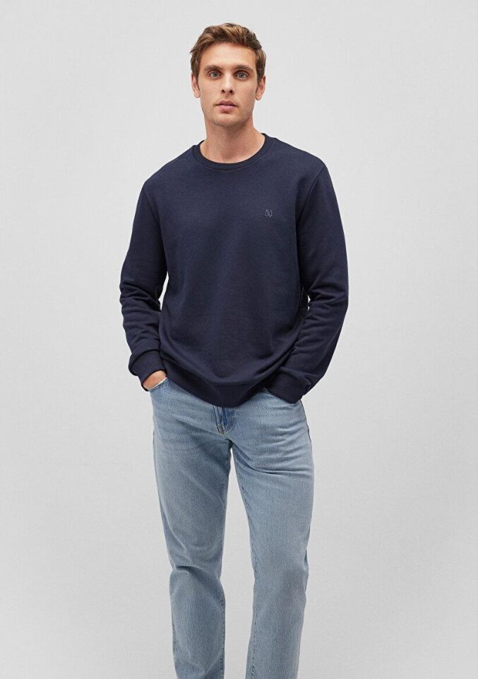 MAVİ ERKEK SWEATSHIRT Gece Lacivert 065751-29743