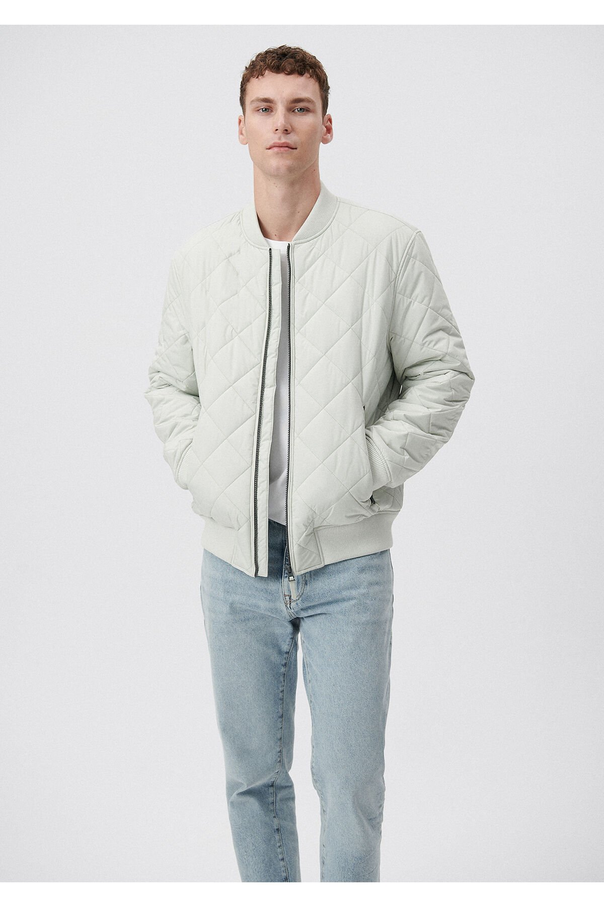 MAVİ ERKEK FERMUARLI CEKET Kum Beji 0110094-70134