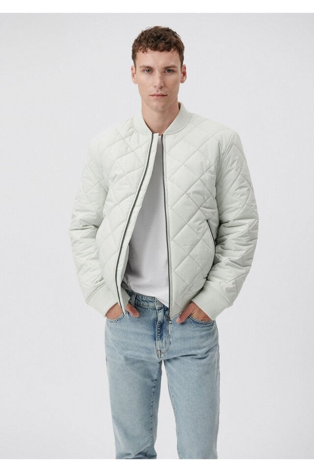 MAVİ ERKEK FERMUARLI CEKET Kum Beji 0110094-70134