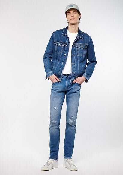 MAVİ ERKEK JAKE Mid Ripped Street 0042283796