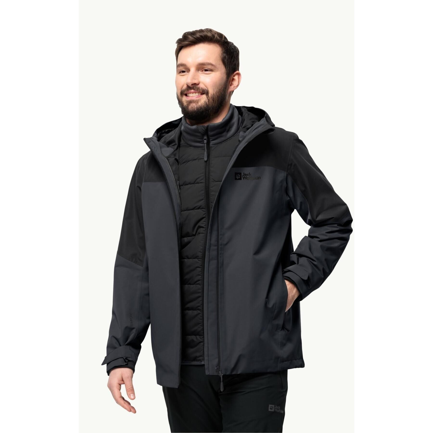 JACK WOLFSKIN ERKEK GLAABACH 3IN1 JKT M OUTDOOR CEKETİ 1115291-6001
