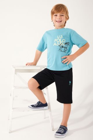 U.S. POLO ASSN. ERKEK GARSON BERMUDA TAKIM US1319-G CAM GÖBEĞİ - 12-13