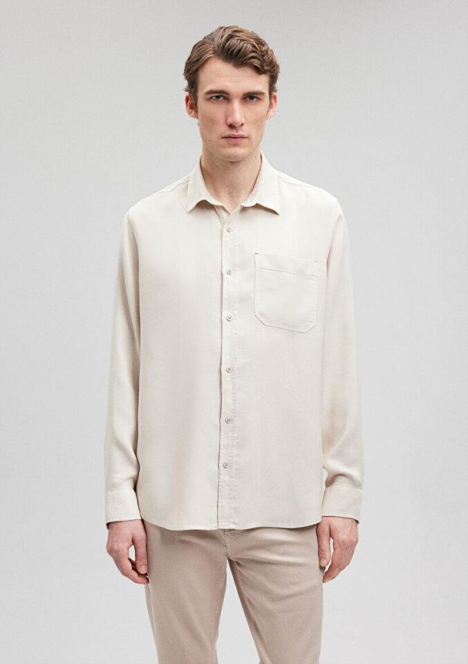 MAVİ ERKEK CEPLİ GÖMLEK Sis Gri 0210949-80618