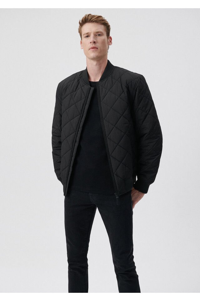 MAVİ ERKEK FERMUARLI CEKET Siyah 0110094-900