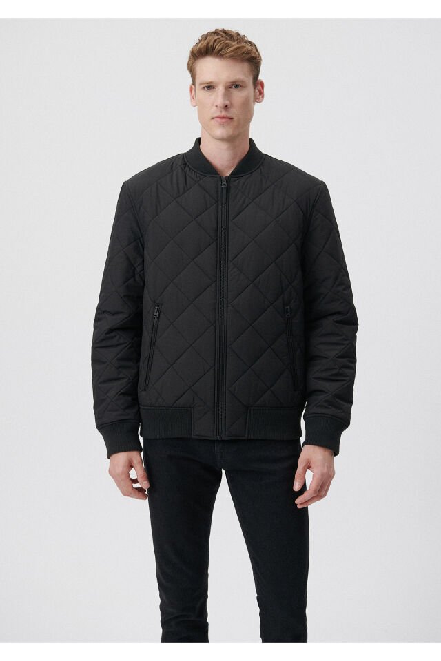 MAVİ ERKEK FERMUARLI CEKET Siyah 0110094-900