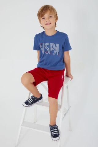 U.S. POLO ASSN. ERKEK ÇOCUK BERMUDA TAKIM US1334-4 GECE MAVİSİ - 6-7
