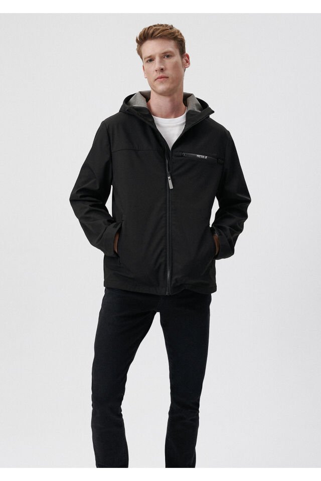 MAVİ ERKEK KAPÜŞONLU SCUBA Jet Siyah 0110205-71379