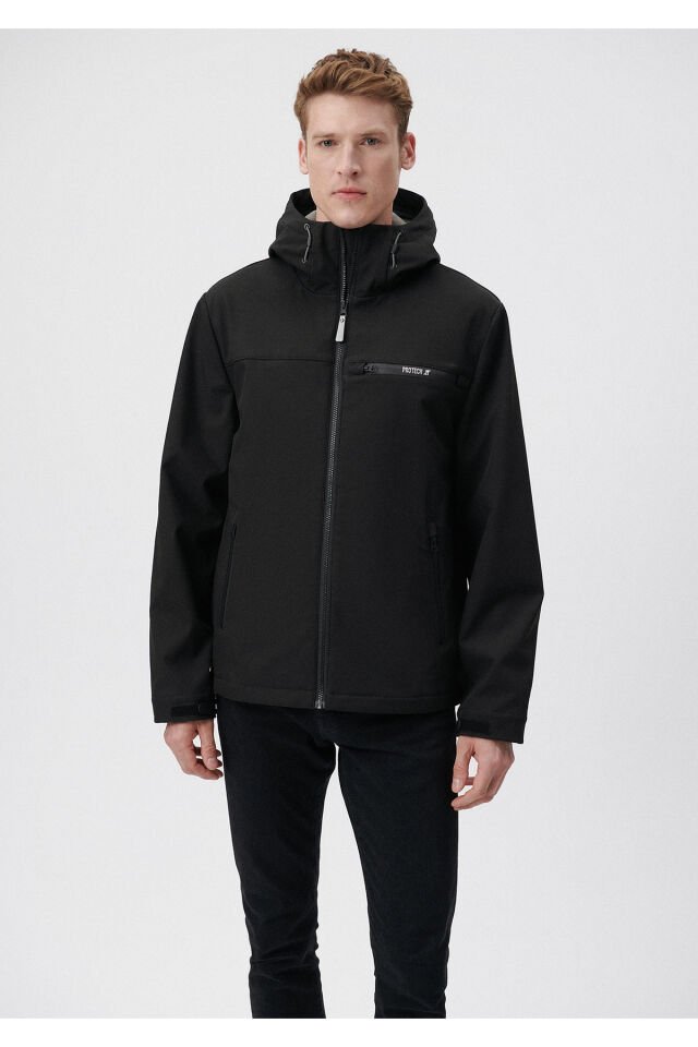 MAVİ ERKEK KAPÜŞONLU SCUBA Jet Siyah 0110205-71379