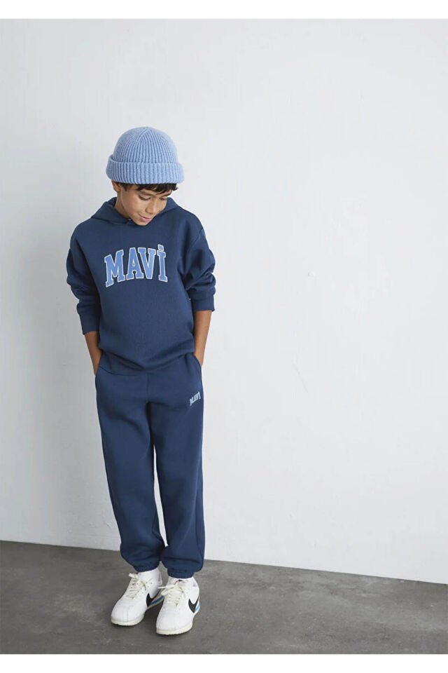 MAVİ ÇOCUK MAVİ LOGO BASKILI EŞOFMAN ALTI Koyu Laci 6010000-70720
