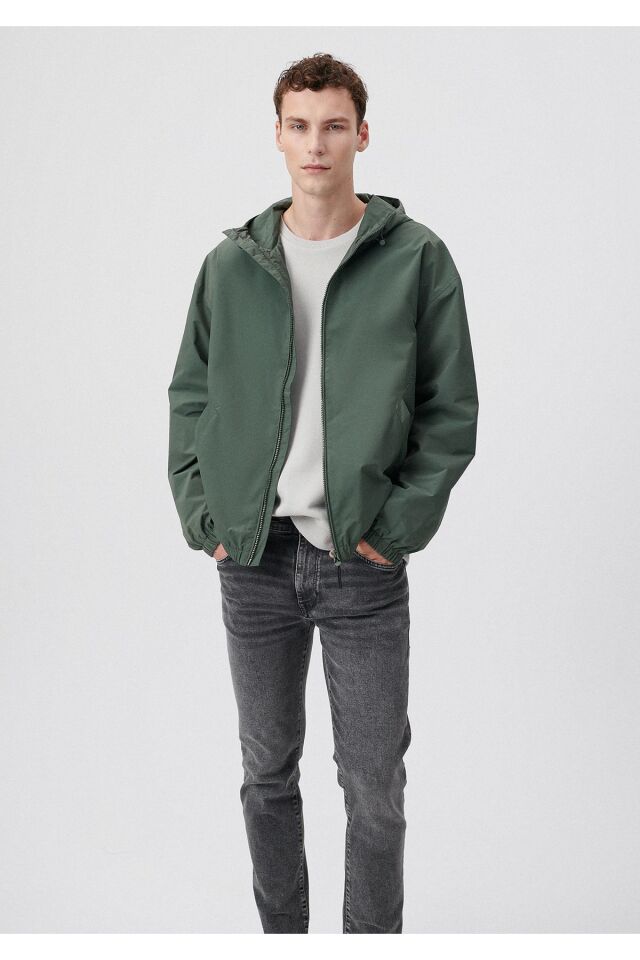 MAVİ ERKEK KAPÜŞONLU CEKET Yosun Yeşili 0110234-71598