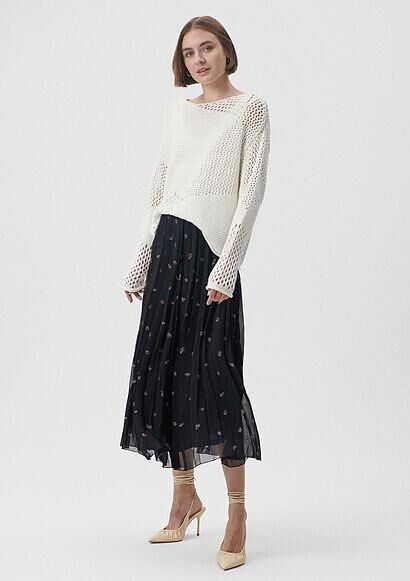 MAVİ KADIN BASKILI ETEK Black Rose Print 1310227-85876