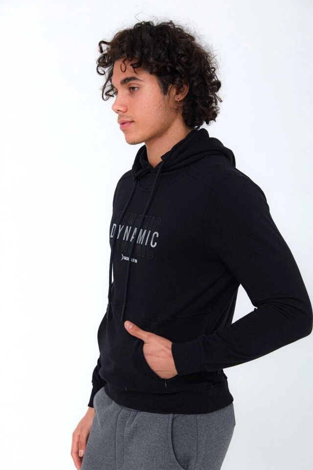 CAZADOR ERKEK CAZ 5058 3 İPL. KAPŞ. SWEAT 22KCEEO05058 SİYAH - M