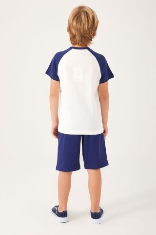 U.S. POLO ASSN. ERKEK ÇOCUK BERMUDA TAKIM US1335-4 KREM - 5-6