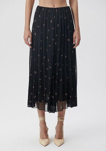 MAVİ KADIN BASKILI ETEK Black Rose Print 1310227-85876 SİYAH - S