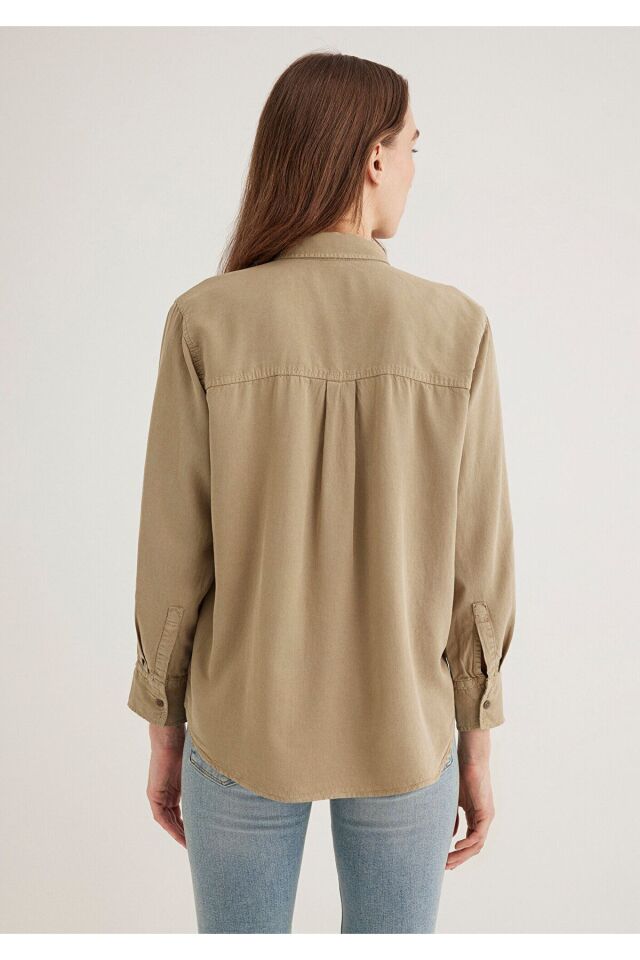 MAVİ KADIN UZUN KOLLU GÖMLEK Chinchilla 1211046-70361