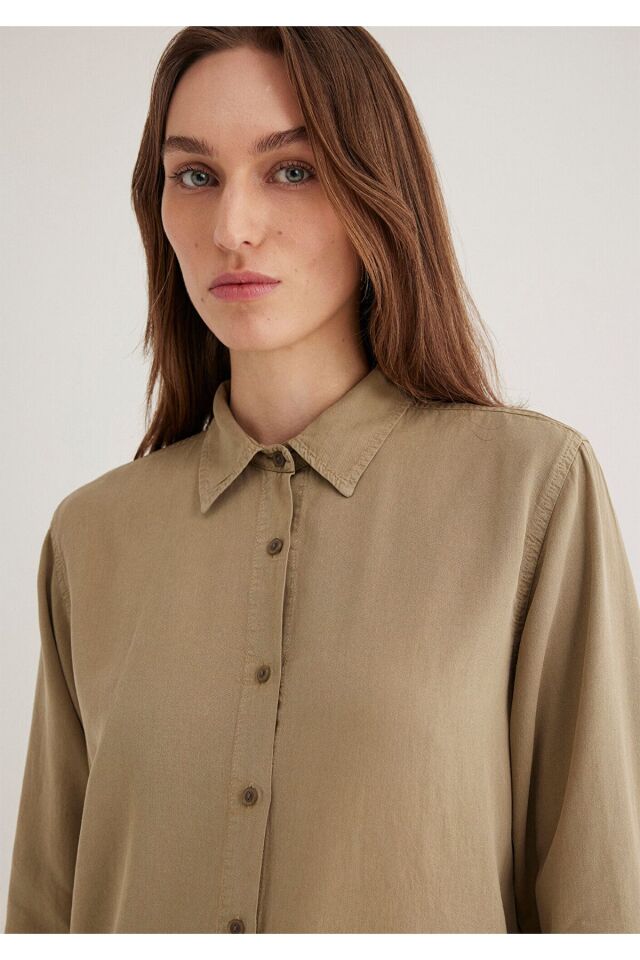 MAVİ KADIN UZUN KOLLU GÖMLEK Chinchilla 1211046-70361