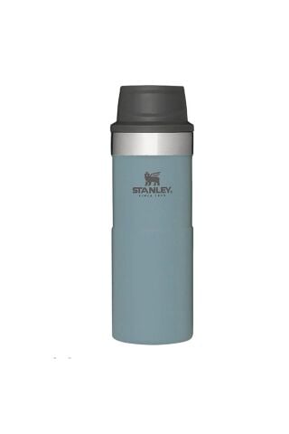 STANLEY 12OZ CLASSIC TRGR-ACTN TRAV MUG SHALE EU TERMOS 10-09848-055