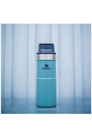 STANLEY 12OZ CLASSIC TRGR-ACTN TRAV MUG SHALE EU TERMOS 10-09848-055