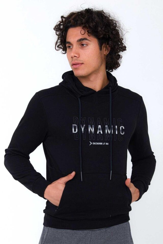 CAZADOR ERKEK CAZ 5058 3 İPL. KAPŞ. SWEAT 22KCEEO05058 SİYAH - XL