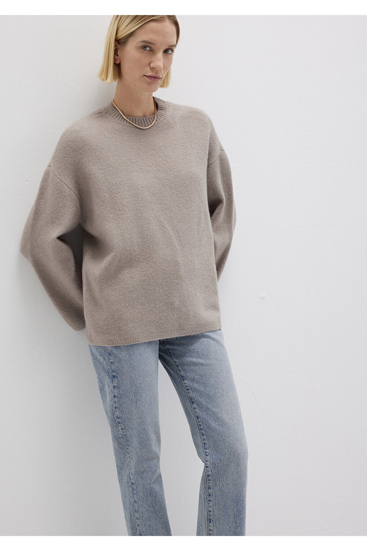 MAVİ KADIN BISIKLET YAKA KAZAK Kumru 1710563-86585