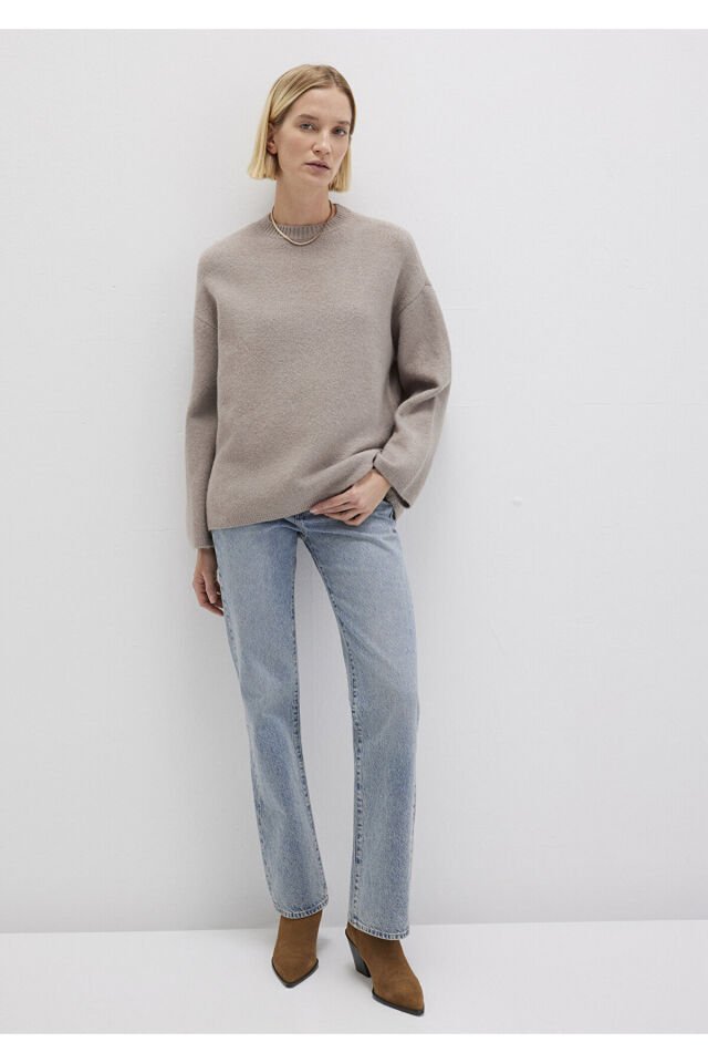 MAVİ KADIN BISIKLET YAKA KAZAK Kumru 1710563-86585