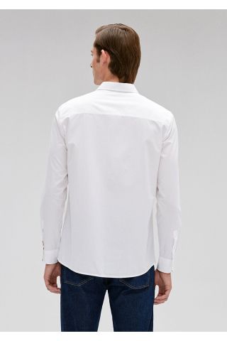 MAVİ ERKEK CEPLİ GÖMLEK Beyaz 0210792-620