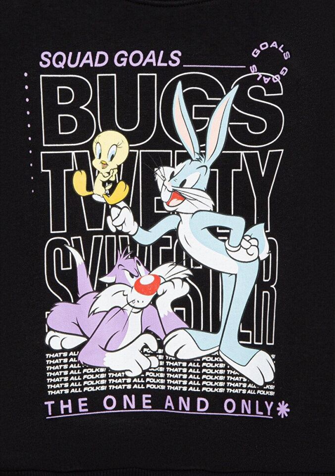MAVİ ÇOCUK BUGS BUNNY BASKILI SWEATSHIRT Siyah 7S10034-900