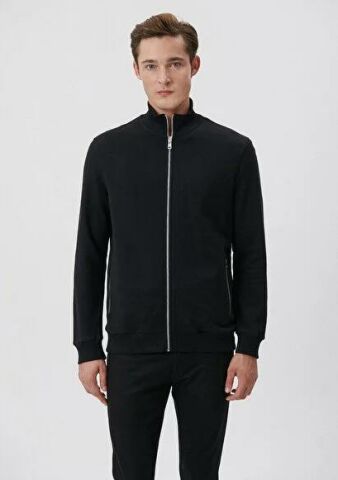 MAVİ ERKEK FERMUARLI SWEATSHIRT Siyah 0S10022-900