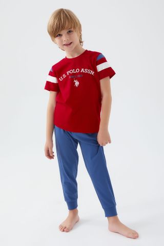 U.S. POLO ASSN. ERKEK GARSON İKİLİ TAKIM US1337-G KIRMIZI - 9-10