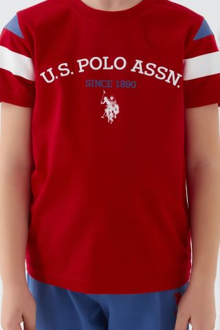 U.S. POLO ASSN. ERKEK GARSON İKİLİ TAKIM US1337-G KIRMIZI - 9-10