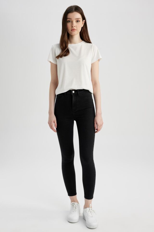DEFACTO KADIN SUPER SKİNNY JEGGING FİT YÜKSEK BEL JEAN PANTOLON Z8260AZ