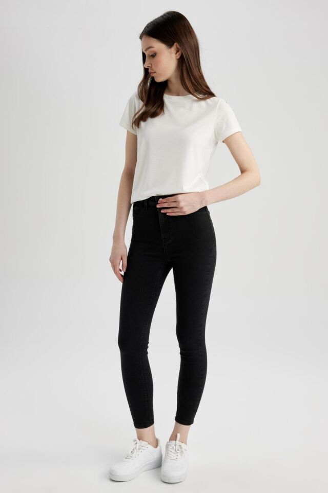 DEFACTO KADIN SUPER SKİNNY JEGGING FİT YÜKSEK BEL JEAN PANTOLON Z8260AZ