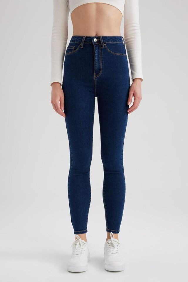 DEFACTO KADIN SUPER SKİNNY JEGGING FİT YÜKSEK BEL JEAN PANTOLON Z8260AZ