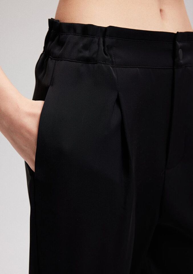 MAVİ KADIN DOKUMA PANTOLON Siyah 1010639-900