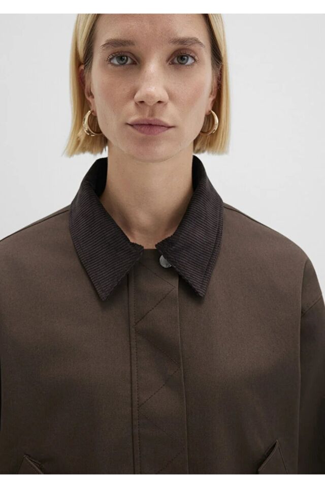 MAVİ KADIN KISA KADIN CEKET Tatlı Kahve 1110764-71541