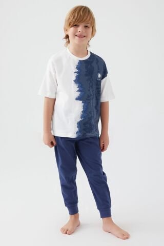 U.S. POLO ASSN. ERKEK ÇOCUK İKİLİ TAKIM US1339-4 KREM - 6-7