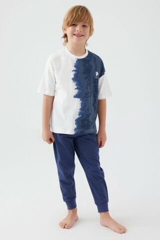 U.S. POLO ASSN. ERKEK ÇOCUK İKİLİ TAKIM US1339-4 KREM - 5-6