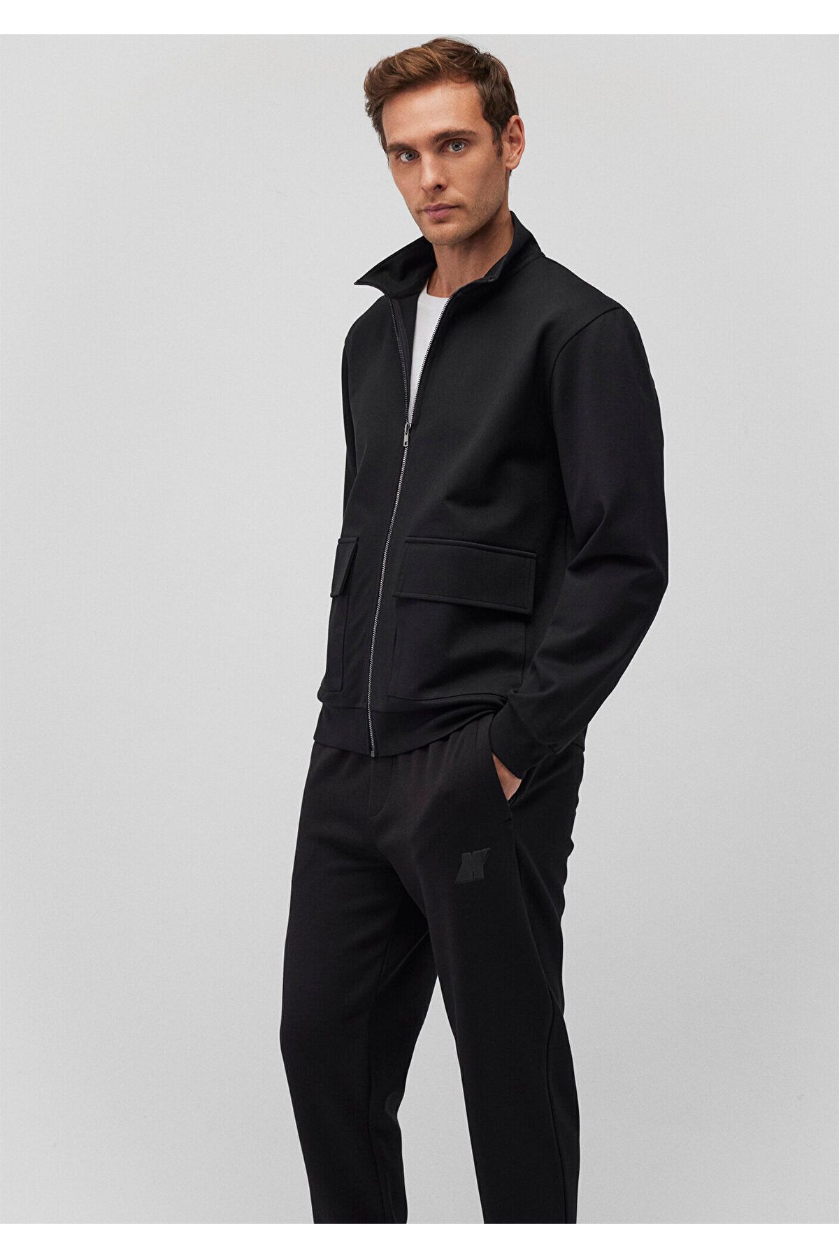 MAVİ ERKEK FERMUARLI SWEATSHIRT Siyah 0S10253-900