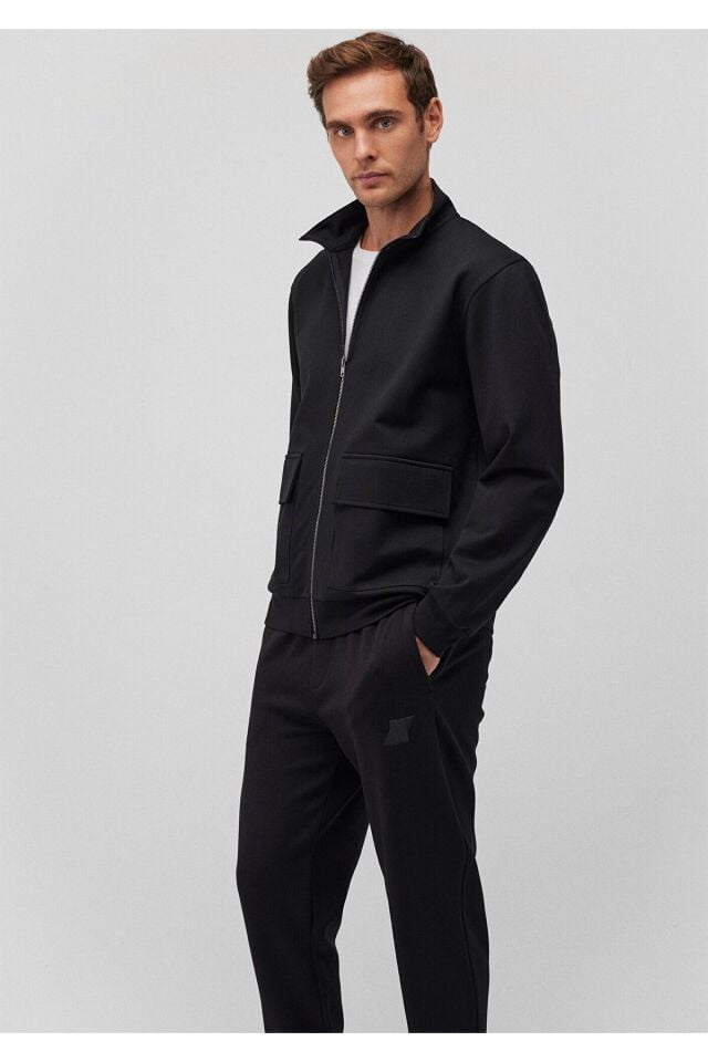 MAVİ ERKEK FERMUARLI SWEATSHIRT Siyah 0S10253-900