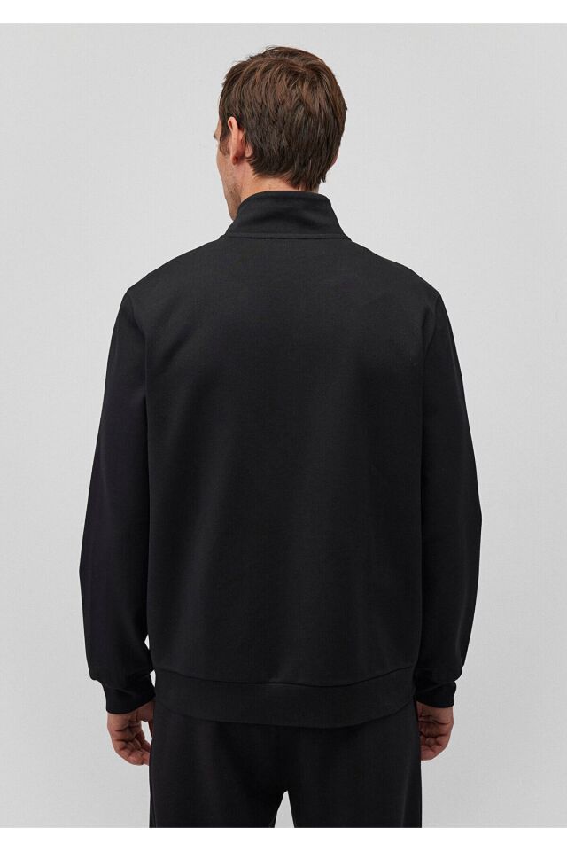 MAVİ ERKEK FERMUARLI SWEATSHIRT Siyah 0S10253-900