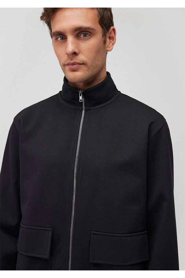 MAVİ ERKEK FERMUARLI SWEATSHIRT Siyah 0S10253-900