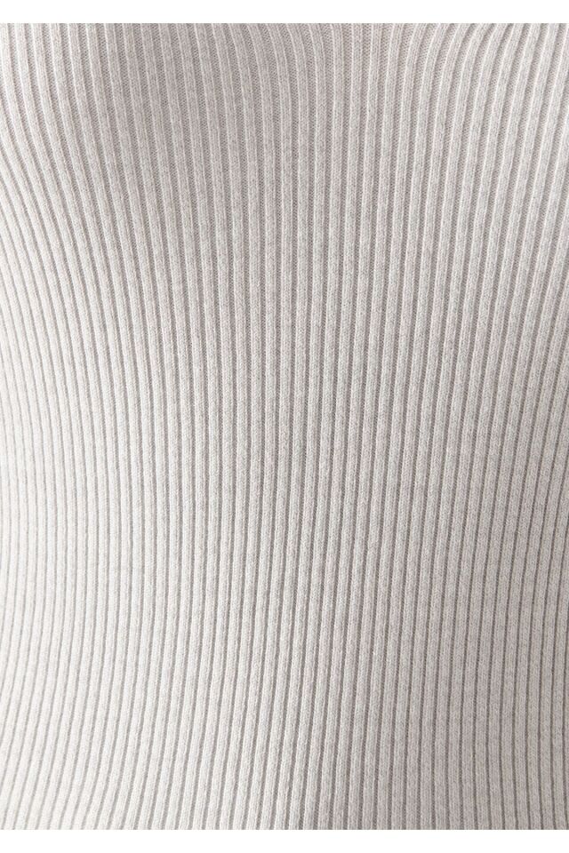 MAVİ KADIN V YAKA KAZAK Açık Gri Melanj 1710121-80196