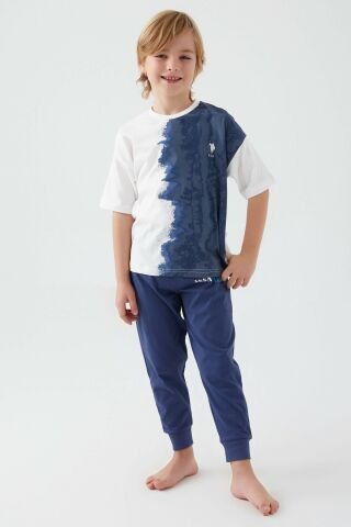 U.S. POLO ASSN. ERKEK ÇOCUK İKİLİ TAKIM US1339-4 KREM - 4-5