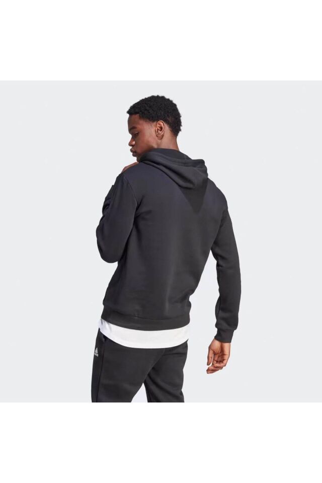 ADİDAS ERKEK KAPÜŞONLU SWEATSHİRT M BL FL HD IB4024 SİYAH - L