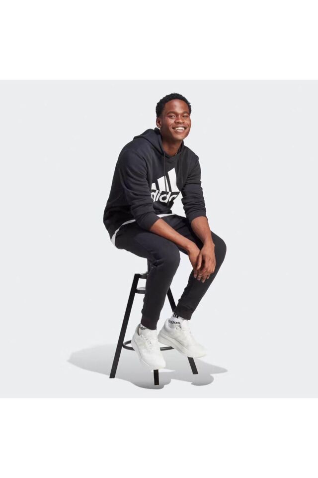 ADİDAS ERKEK KAPÜŞONLU SWEATSHİRT M BL FL HD IB4024 SİYAH - L