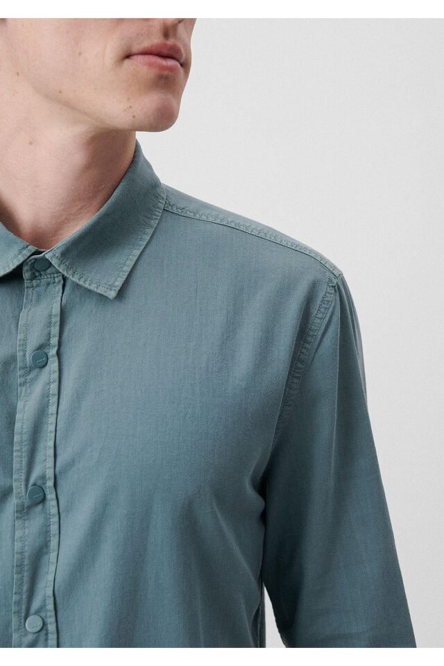 MAVİ ERKEK UZUN KOL GÖMLEK Yosun Yeşili 0210695-71598